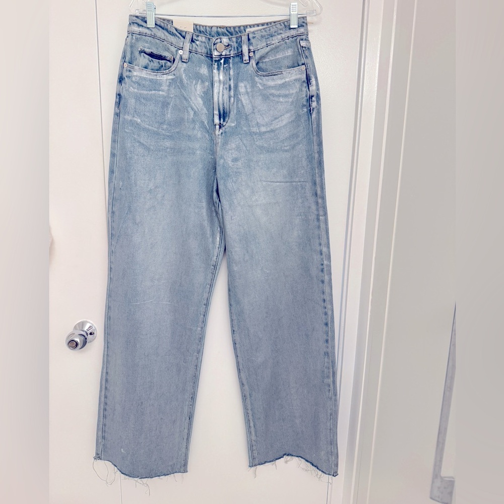 BLANKNYC in Silver Star Rib cage Wide Leg Denim Pant- New with tags! - Picture 5 of 6